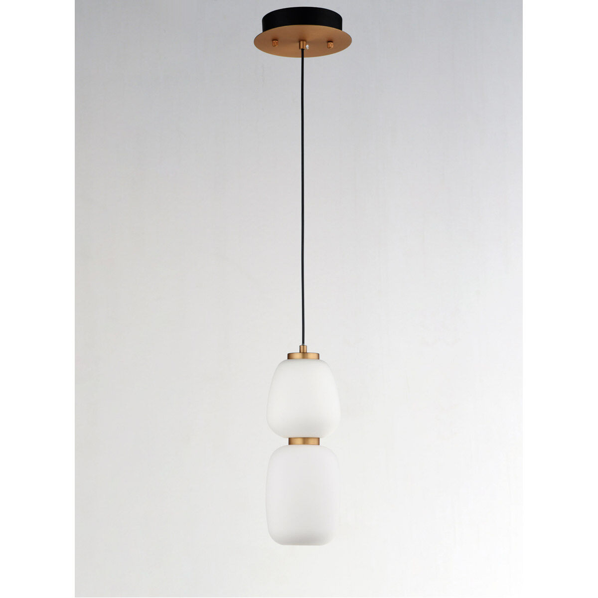 Soji LED 4.75 inch Black and Gold Single Pendant Ceiling Light