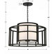 Hulton 5 Light 25 inch Matte Black Chandelier Ceiling Light, Brian Patrick Flynn
