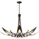 Parasol 7 Light 38.3 inch Dark Smoke Chandelier Ceiling Light