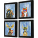 Animals 9 X 9 inch Non-Glass Framed Art, Propac