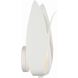 Broche Bath Sconce Wall Light in Matte White