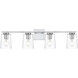 Kacey 4 Light 33 inch Chrome Bath Sconce Wall Light