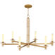 Marcelo 6 Light 44.5 inch Antique Brass Chandelier Ceiling Light