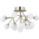 Sean Lavin Mara LED 25 inch Satin Nickel Flush Mount Ceiling Light, Integrated LED