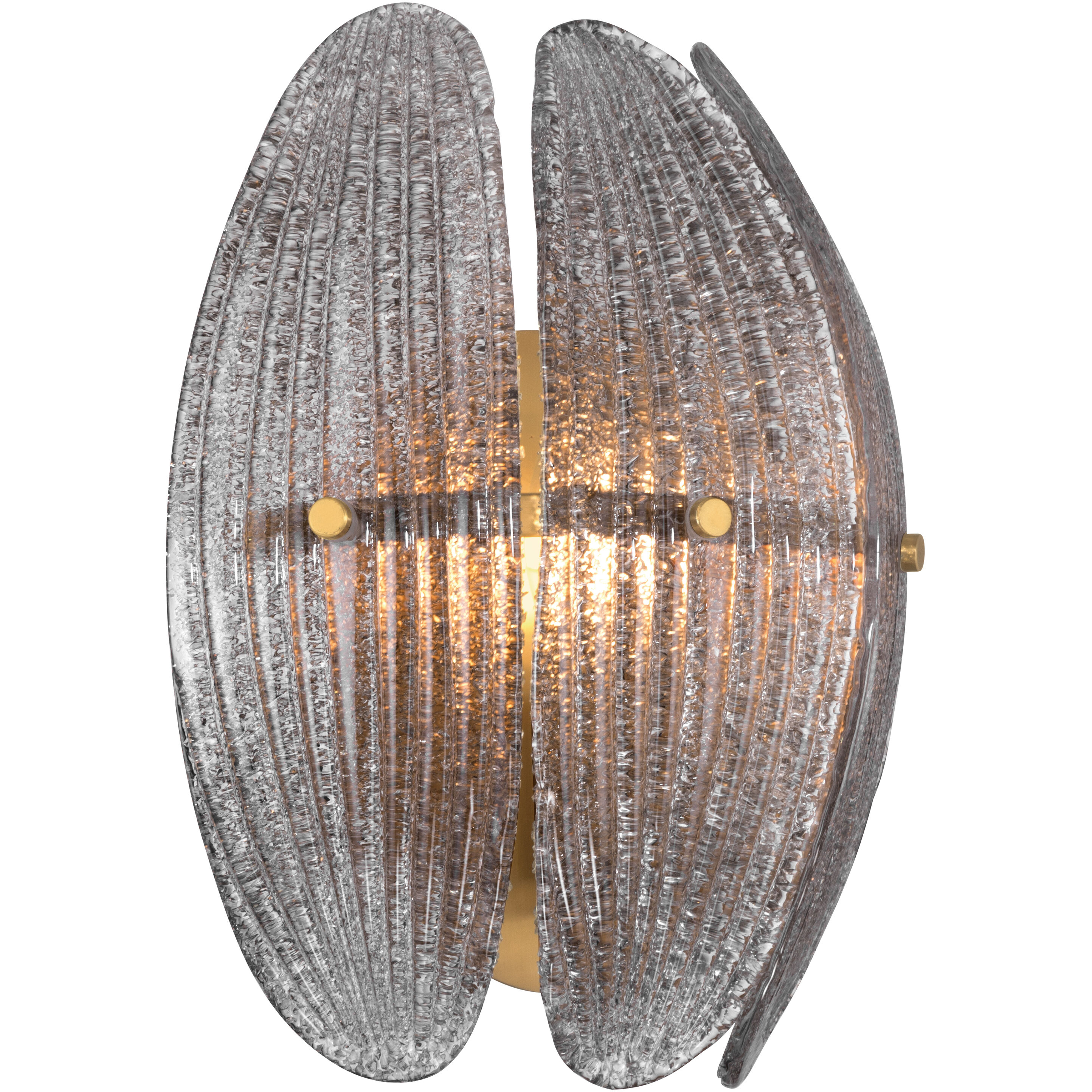 Marclaire 1 Light 9.25 inch Legacy Brass Wall Sconce Wall Light in Grey Textured Handmade Glass