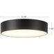 Musa 6.38 inch Brushed Nickel Flush Mount Ceiling Light