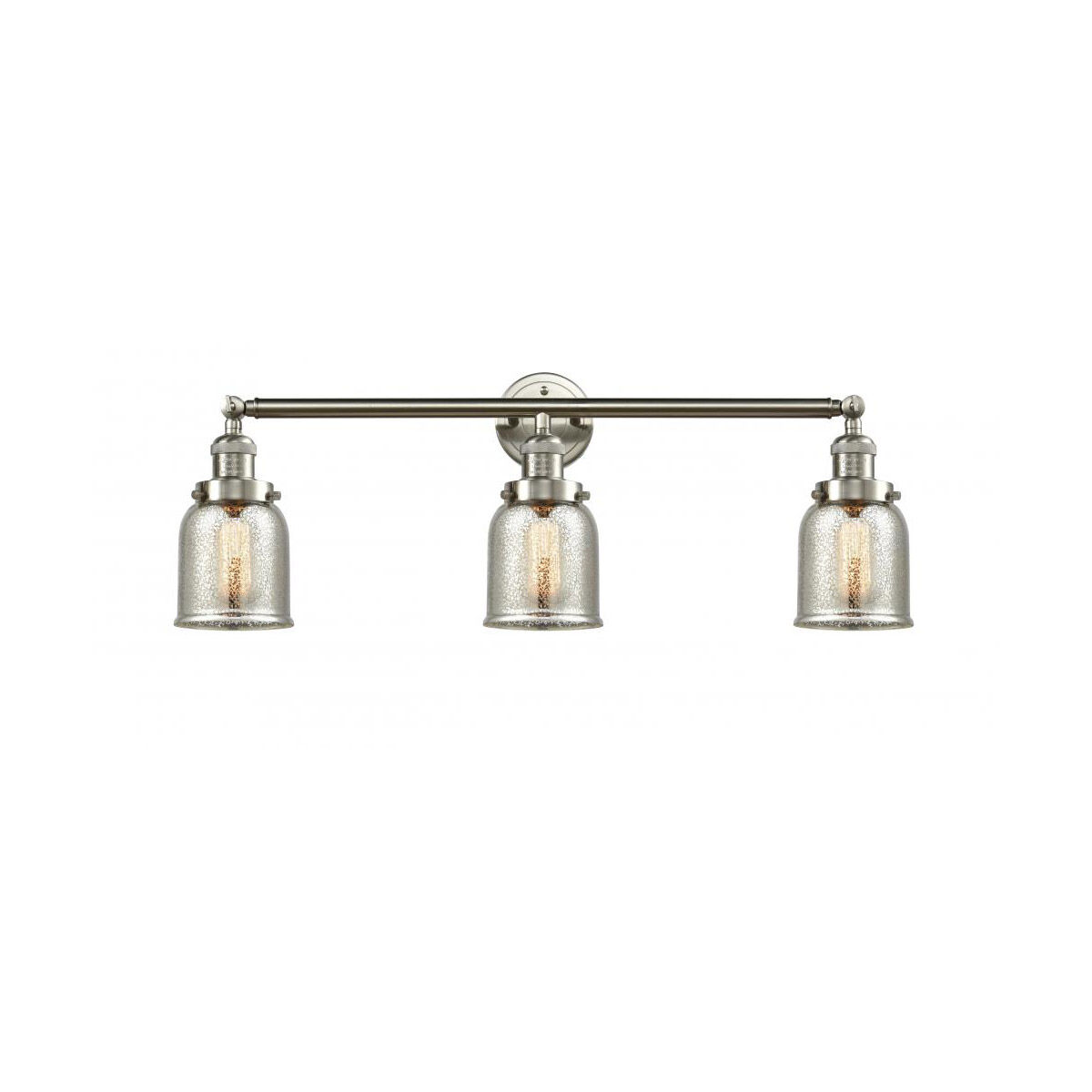 Franklin Restoration Small Bell 3 Light 30.00 inch Bathroom Vanity Light