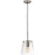 Netta 1 Light 8 inch Satin Nickel Mini Pendant Ceiling Light