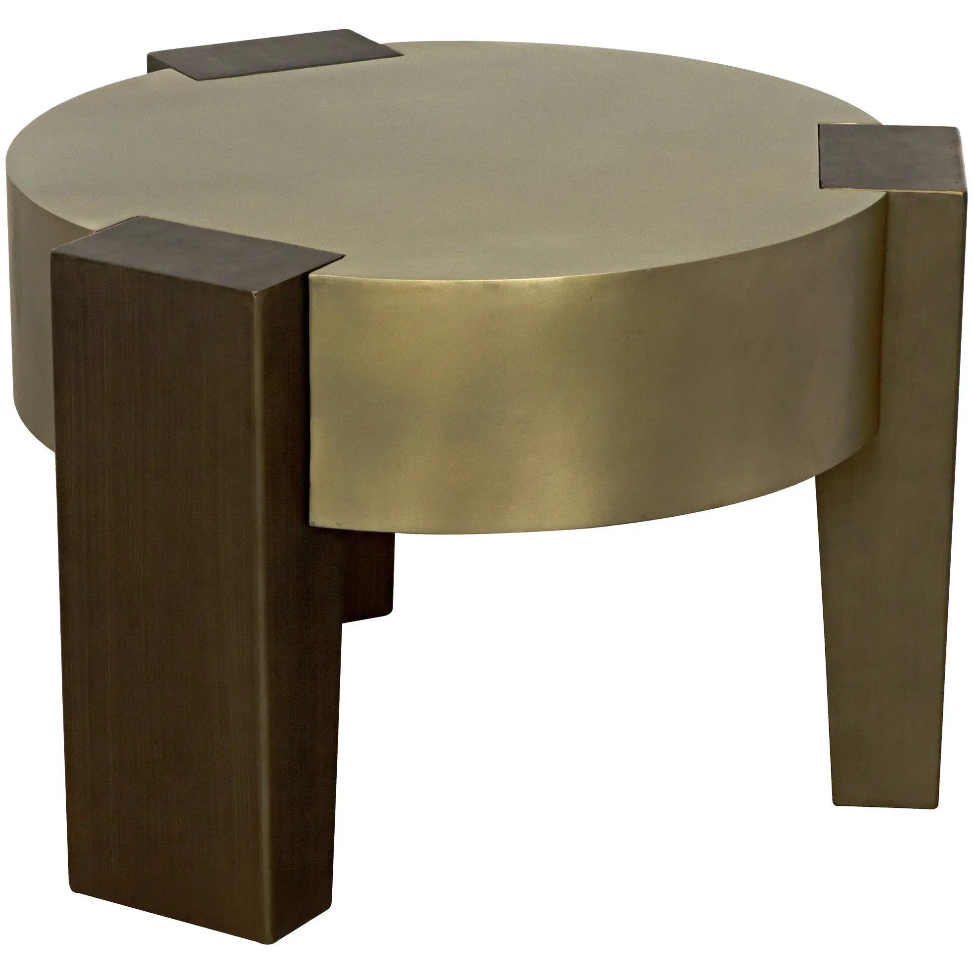Carrusel 27.5 X 27.5 inch Antique Brass and Aged Brass Coffee Table
