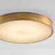 Floe 24 inch Brushed Brass Flush Mount Ceiling Light