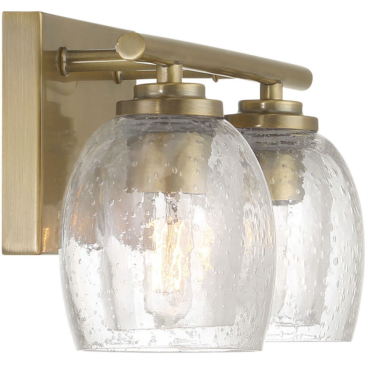 Glint 2 Light 15.5 inch Legacy Brass Vanity Light Wall Light