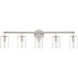 Hailie 5 Light 35 inch Satin Nickel Vanity Light Wall Light