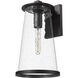 Bar Harbor 1 Light 18 inch Sand Black Outdoor Wall Light