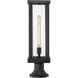 Glenwood 1 Light 22 inch Black Outdoor Pier Mounted Fixture