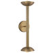 Alora Mood Arden LED 6 inch Brushed Gold Wall/Vanity Light Wall Light