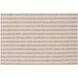 Betty 20 X 20 inch OA Beige Stripe Cushion in Multicolor