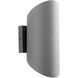Scope 2 Light 12 inch Gray Outdoor Wall Sconce