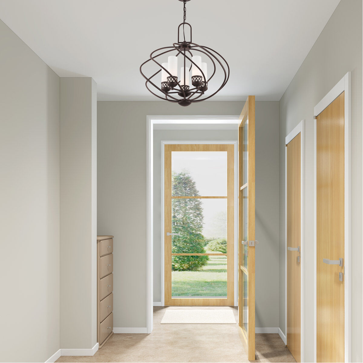 Westfield 5 Light 26 inch Olde Bronze Chandelier Ceiling Light