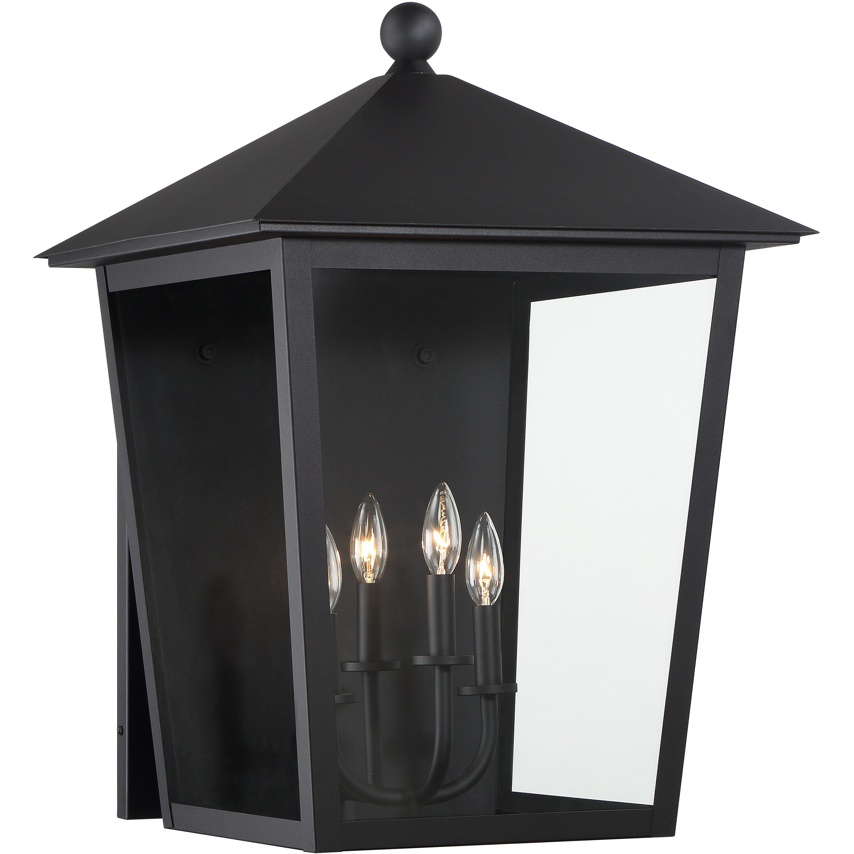 Noble Hill 4 Light 26.38 inch Sand Coal Outdoor Wall Mount, Great Outdoors