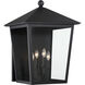 Noble Hill 4 Light 26.38 inch Sand Coal Outdoor Wall Mount, Great Outdoors