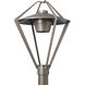 Stellar 1 Light 22.4 inch Coastal Burnished Steel Post Light
