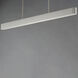 Delphi LED 61.25 inch Chaulk White Linear Pendant Ceiling Light