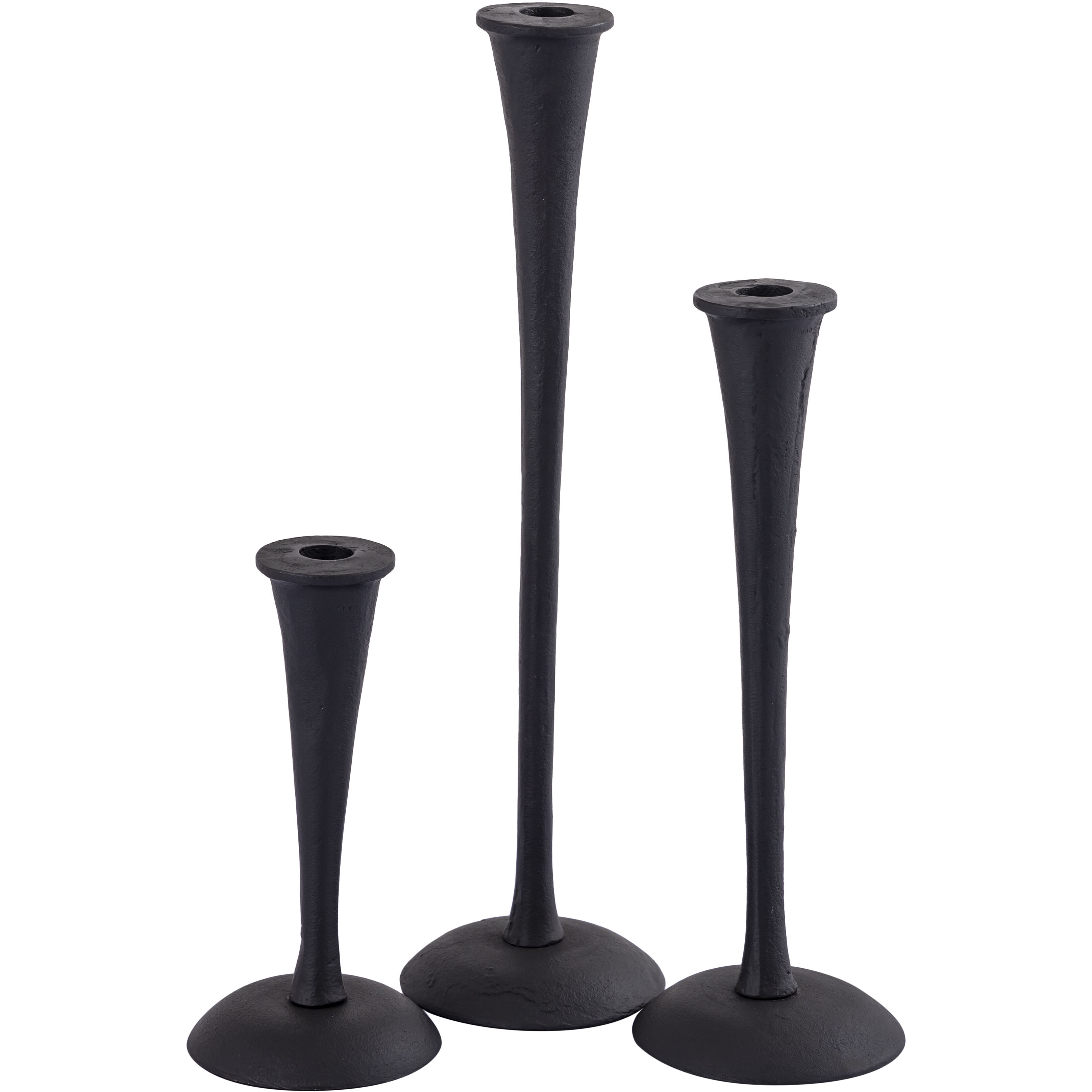 Trumpet 16 X 3.25 inch Candleholder, Set of 3