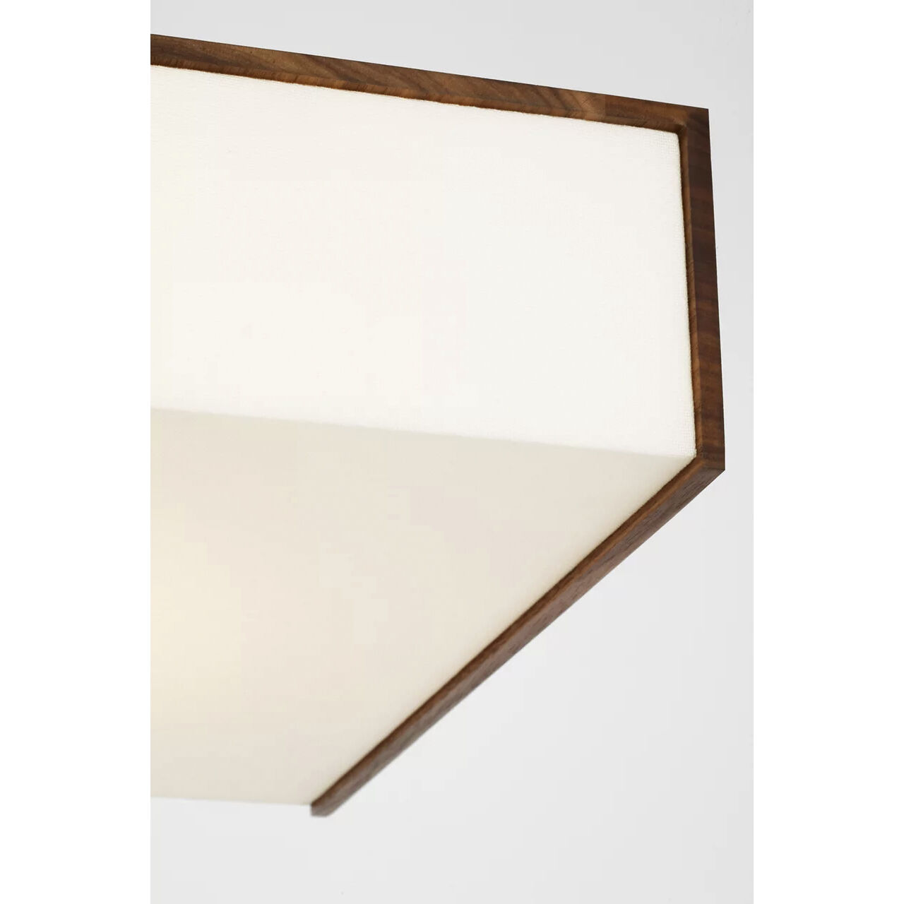 Kelly Wearstler Satori LED 15.5 inch Natural Walnut Boxed Flush Mount Ceiling Light
