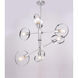 Canada 6 Light 25 inch Chrome Chandelier Ceiling Light