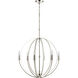 Rotunde 6 Light 26 inch Matte White Chandelier Ceiling Light