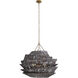 Barton 3 Light 33 inch Antique Brass Pendant Ceiling Light