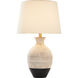 Ignacio 27 inch 60 watt Black and White Table Lamp Portable Light