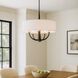 Patchwork 4 Light 24 inch Black with Satin Brass Pendant Ceiling Light in Black/Satin Brass