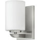 Kyra 1 Light 5.25 inch Brushed Nickel Vanity Light Wall Light