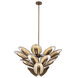 Spat 37 inch Pearlized Antique Brass Pendant Ceiling Light