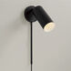 Robbie 1 Light 5 inch Matte Black Sconce Wall Light