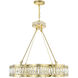 Nova 8 Light 31 inch Champagne Chandelier Ceiling Light