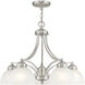 Somerset 5 Light 25 inch Brushed Nickel Chandelier Ceiling Light