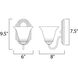 Essentials - 801x 1 Light 6 inch Satin Nickel Wall Sconce Wall Light in Marble