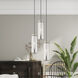 Art Glass 1 Light 5 inch Brushed Nickel Mini Pendant Ceiling Light