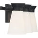 Caleta 3 Light 24 inch Black Vanity Light Wall Light 