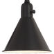 Morgan 24 inch 60.00 watt Matte Black Task Sconce Wall Light