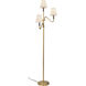 Alora Mood Sloan 68.13 inch 60 watt Brushed Gold and White Linen Floor Lamp Portable Light