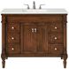 Lexington 42 X 21.5 X 35 inch Walnut Vanity Sink Set