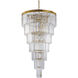 Canada 34 Light 36 inch Brass Chandelier Ceiling Light