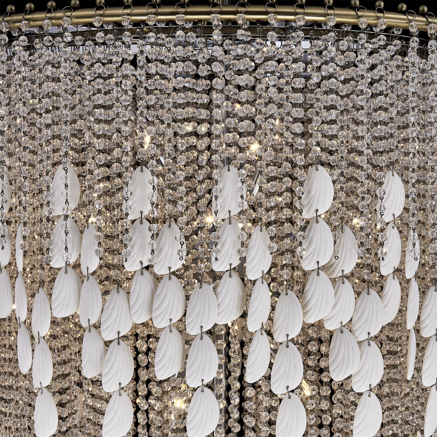 Farfalle 18 Light 28 inch Brushed Champagne Gold Chandelier Ceiling Light