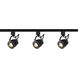 Brentwood 3 Light 120V Black Track Kit Ceiling Light