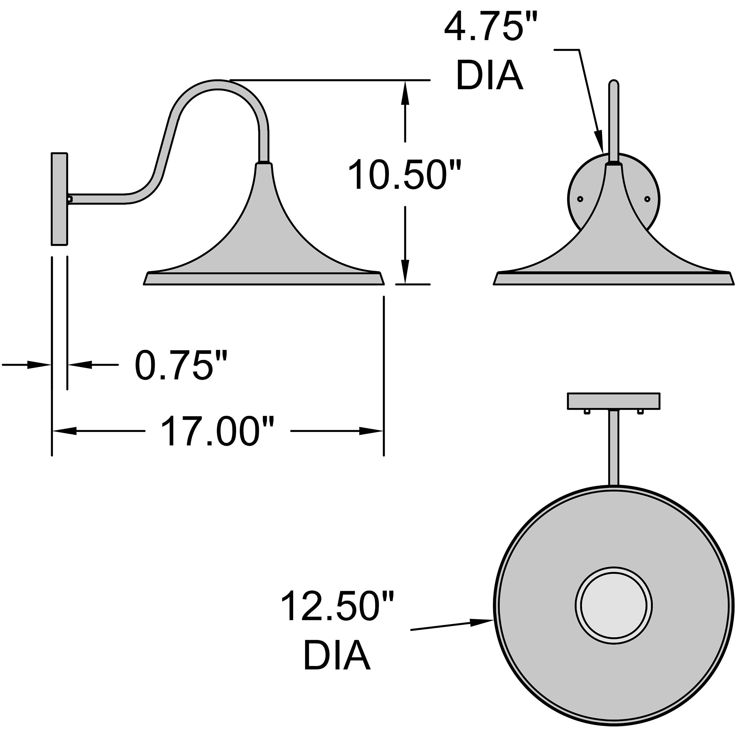 Pella Outdoor Wall Mount