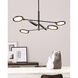 Spectica LED Plated Brass Chandelier Ceiling Light, Integrated LED
