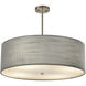 Textile LED 24 inch Brushed Nickel Pendant Ceiling Light